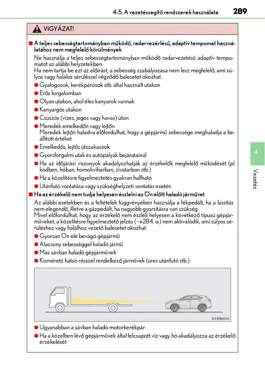 Lexus NX Kezelesi utmutato / page 289