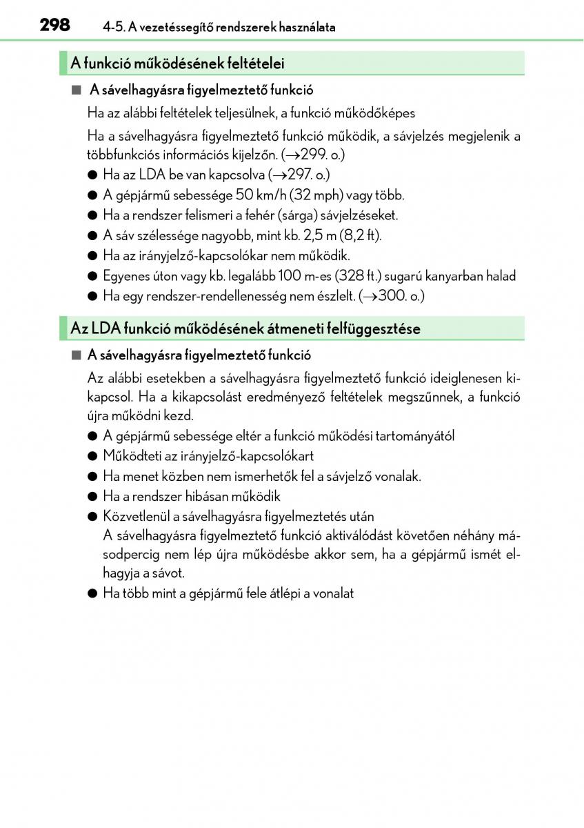 Lexus NX Kezelesi utmutato / page 298