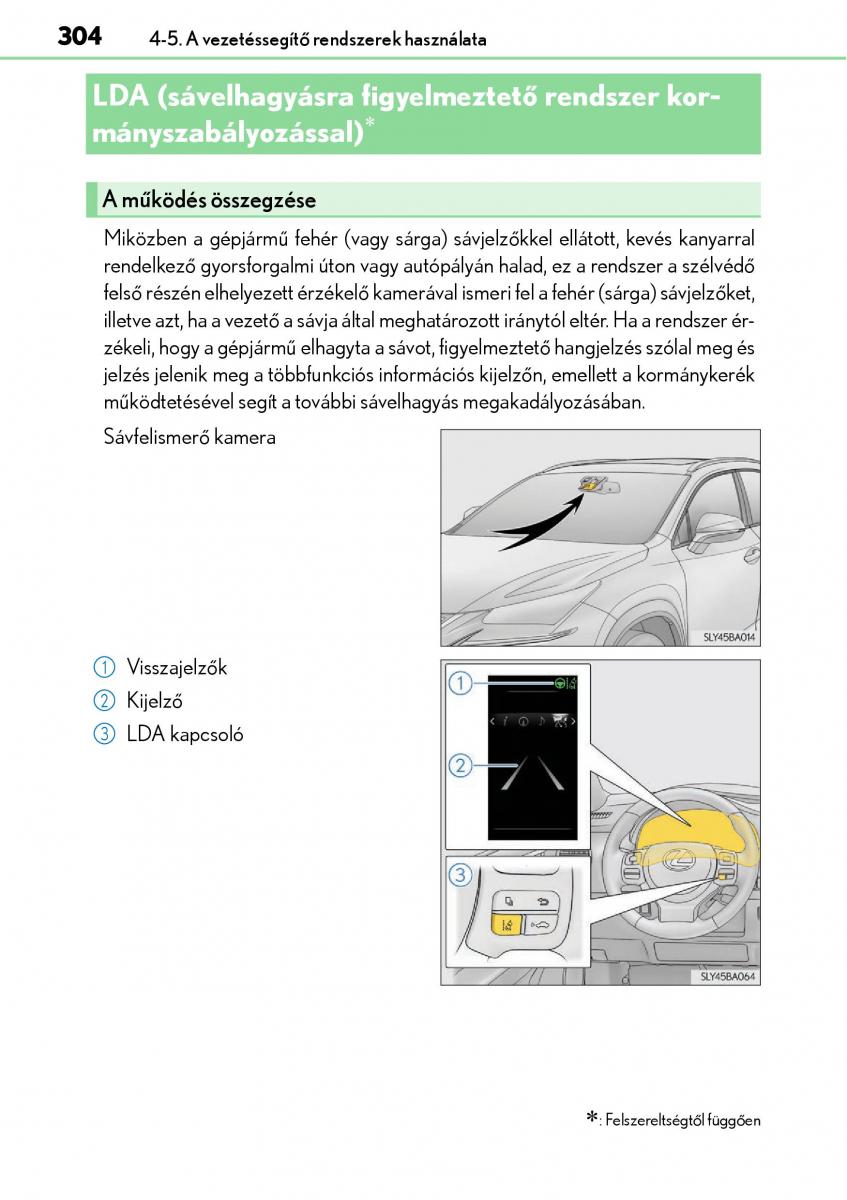 Lexus NX Kezelesi utmutato / page 304