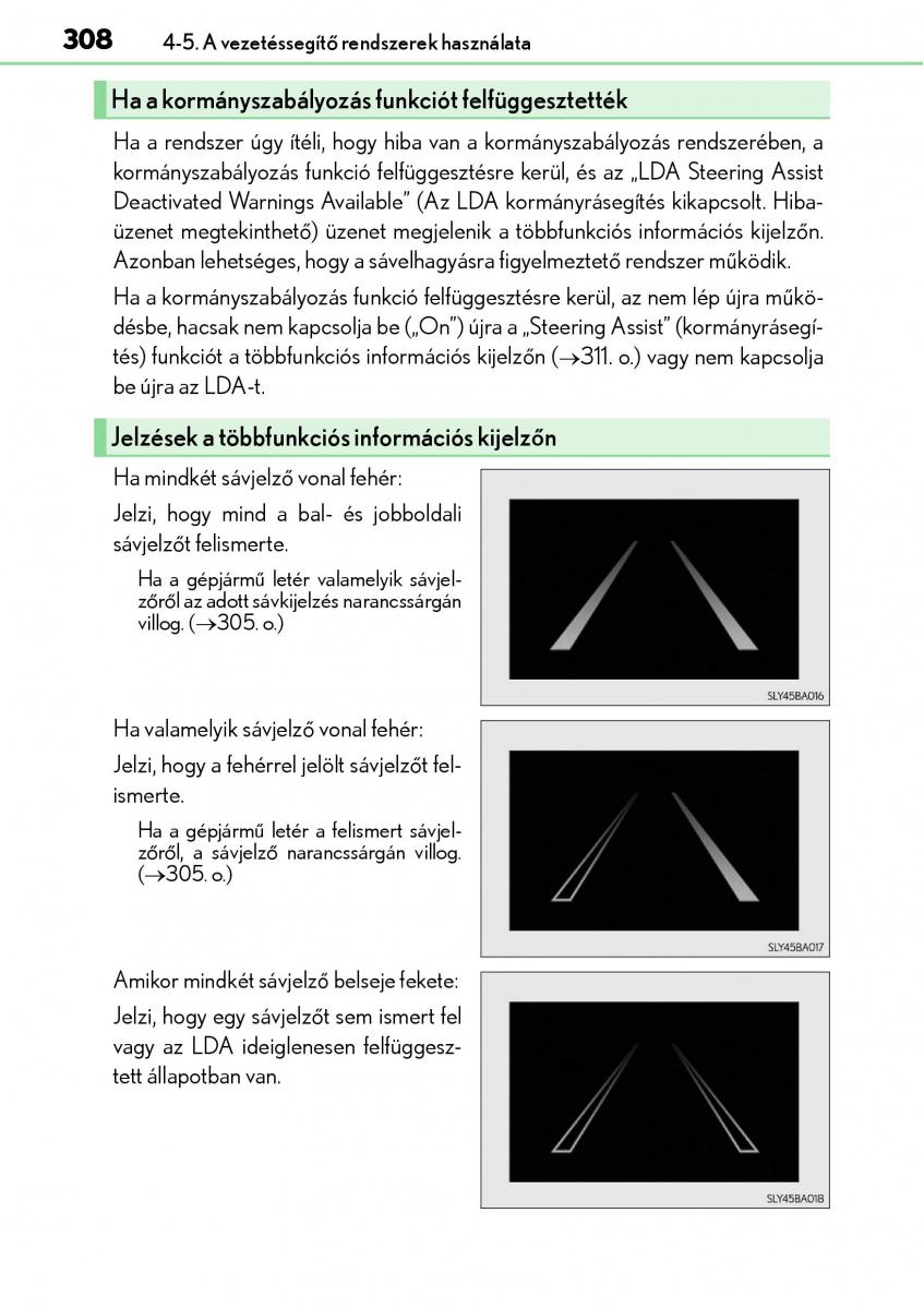 Lexus NX Kezelesi utmutato / page 308