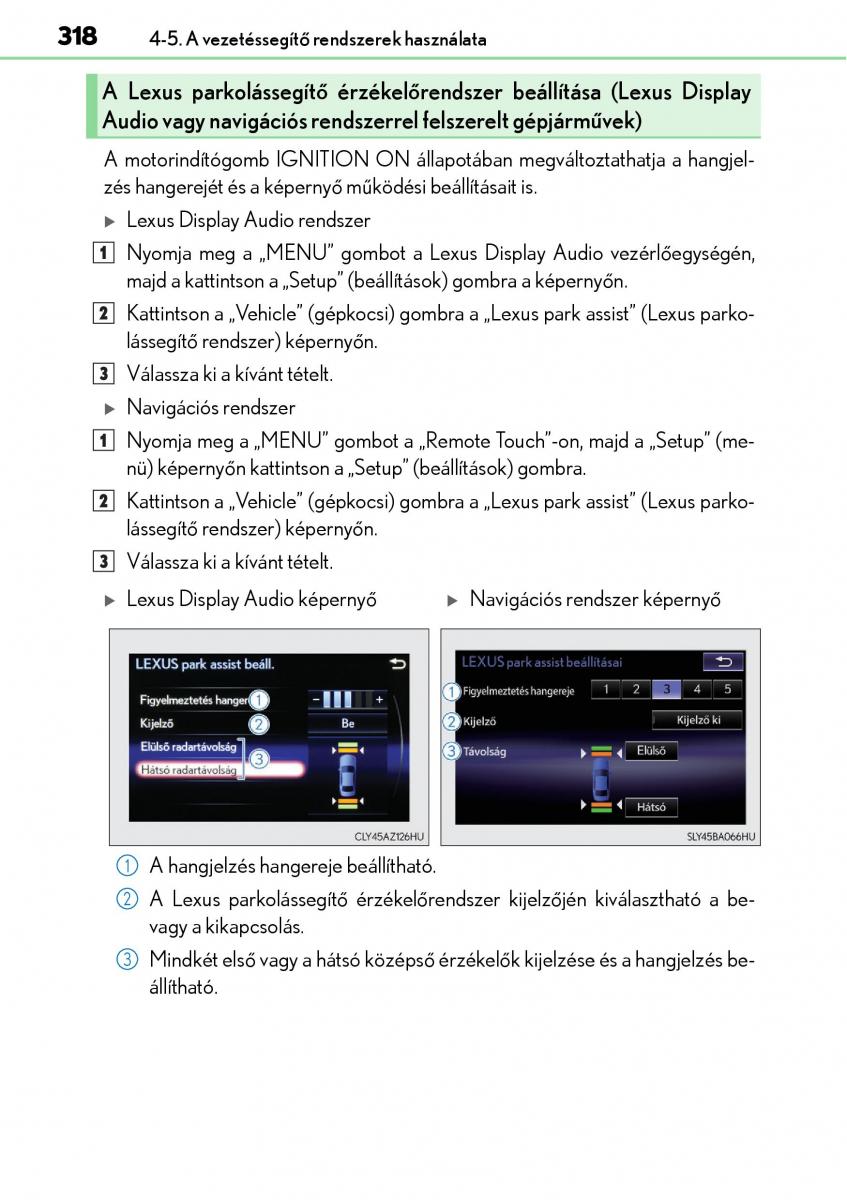 Lexus NX Kezelesi utmutato / page 318