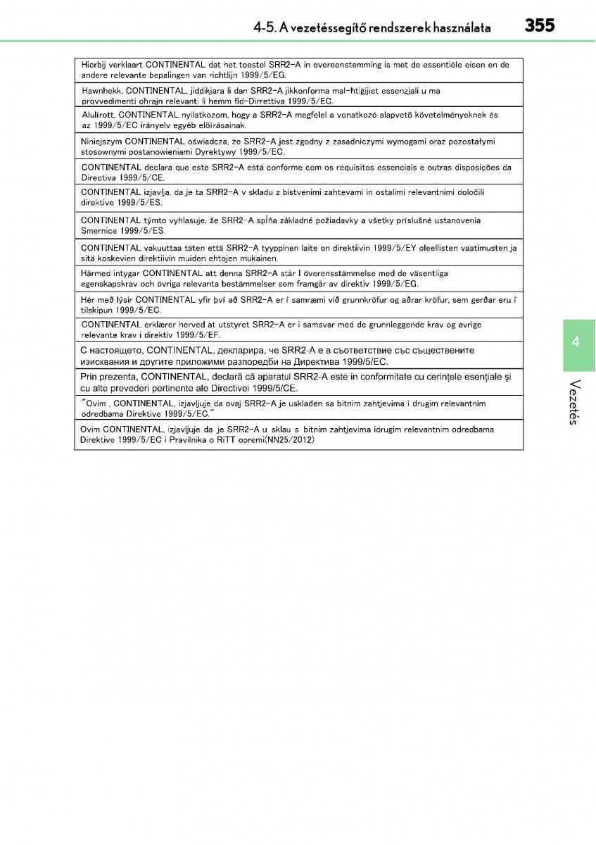 Lexus NX Kezelesi utmutato / page 355