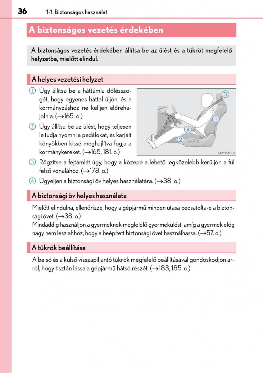 Lexus NX Kezelesi utmutato / page 36