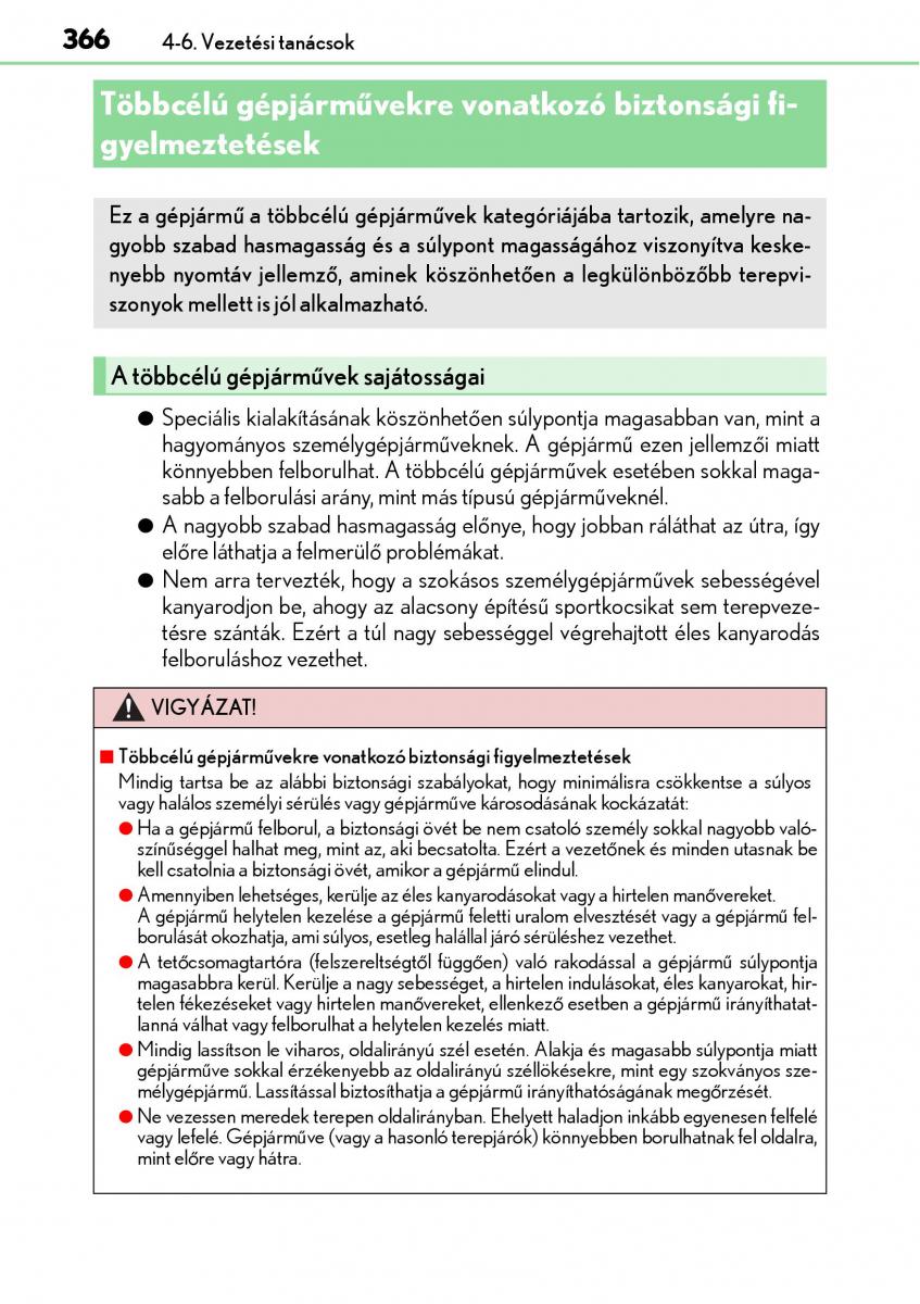 Lexus NX Kezelesi utmutato / page 366