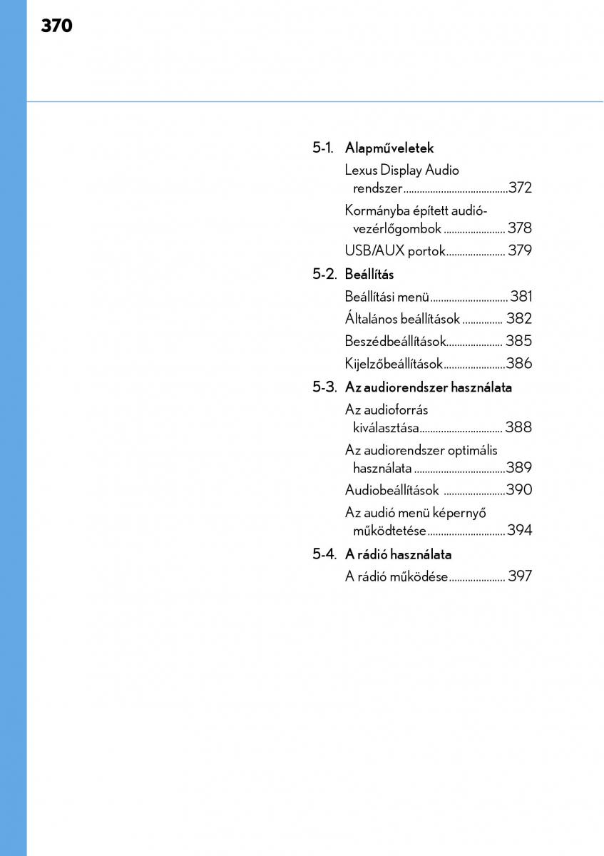 Lexus NX Kezelesi utmutato / page 370