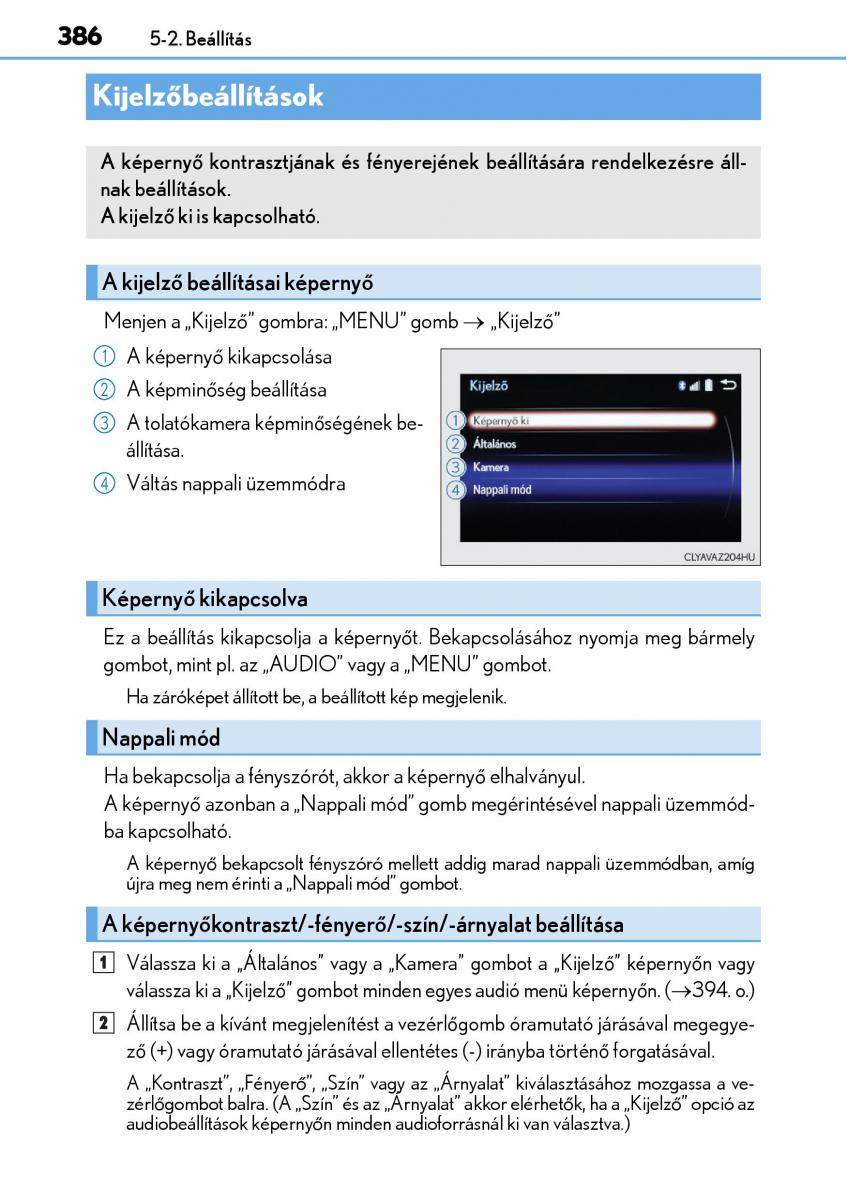 Lexus NX Kezelesi utmutato / page 386