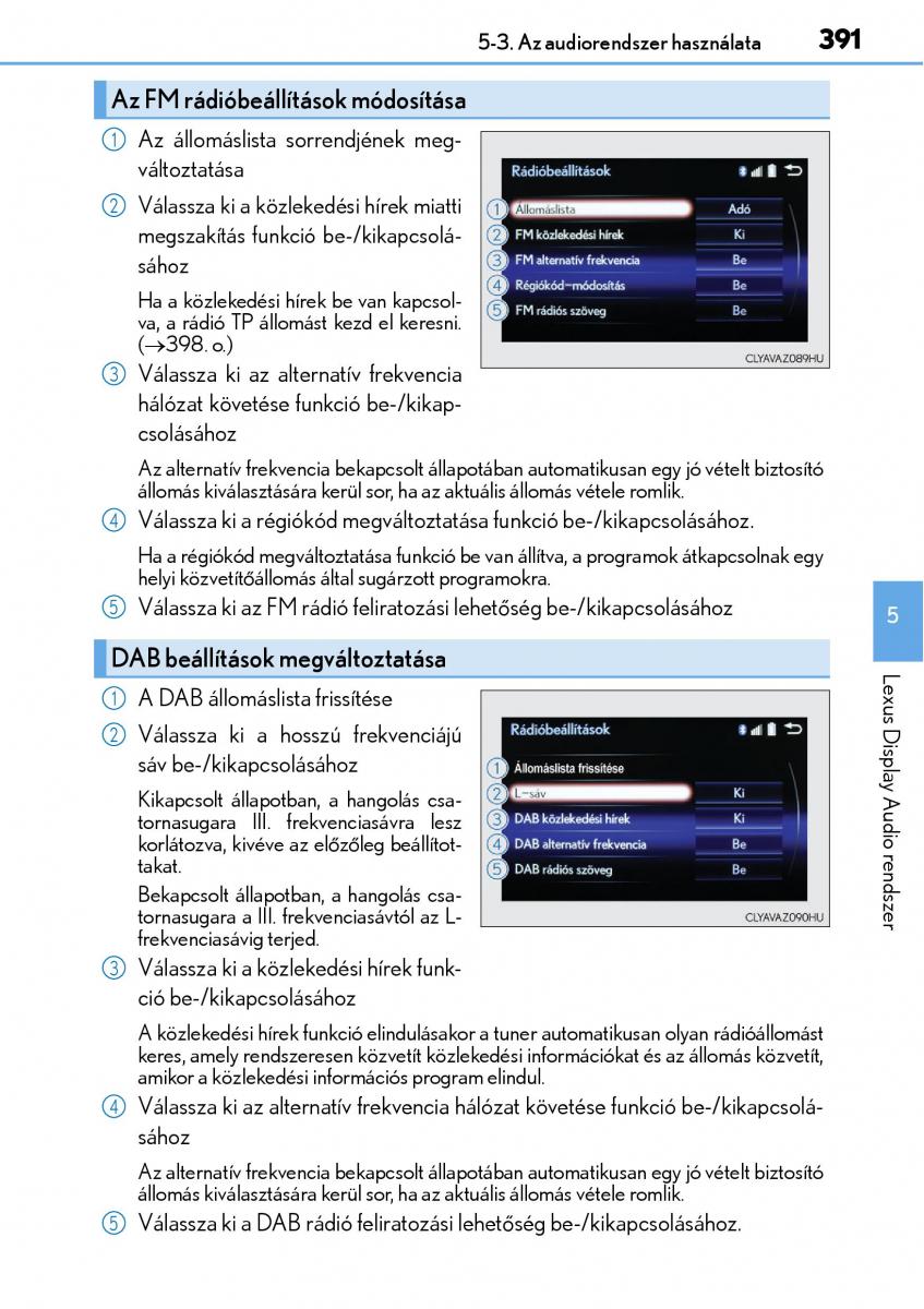 Lexus NX Kezelesi utmutato / page 391