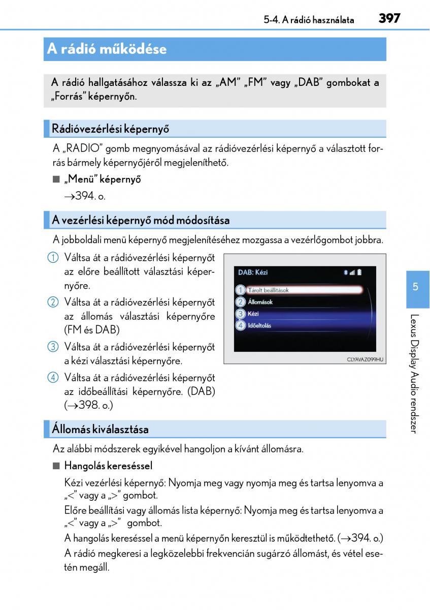 Lexus NX Kezelesi utmutato / page 397