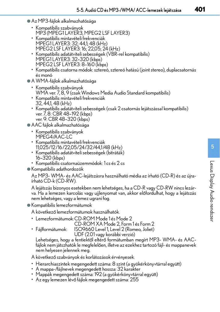 Lexus NX Kezelesi utmutato / page 401