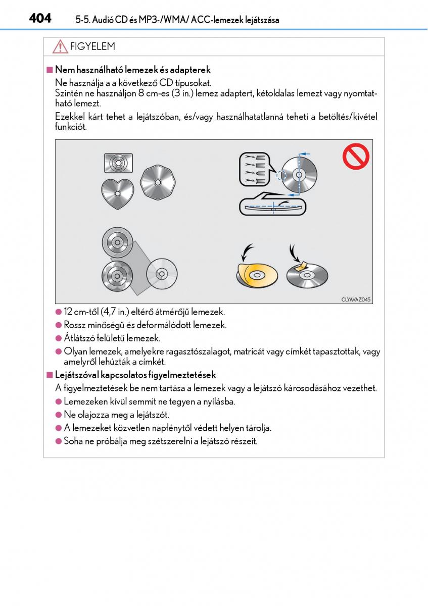 Lexus NX Kezelesi utmutato / page 404