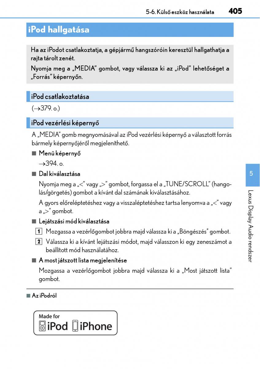 Lexus NX Kezelesi utmutato / page 405