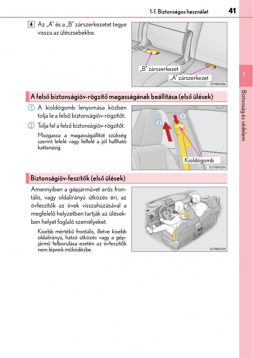 Lexus NX Kezelesi utmutato / page 41