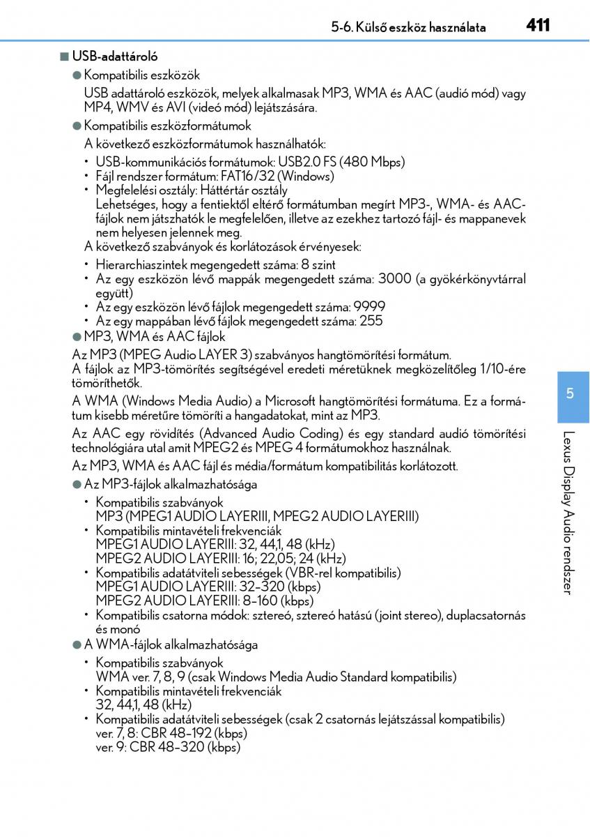 Lexus NX Kezelesi utmutato / page 411