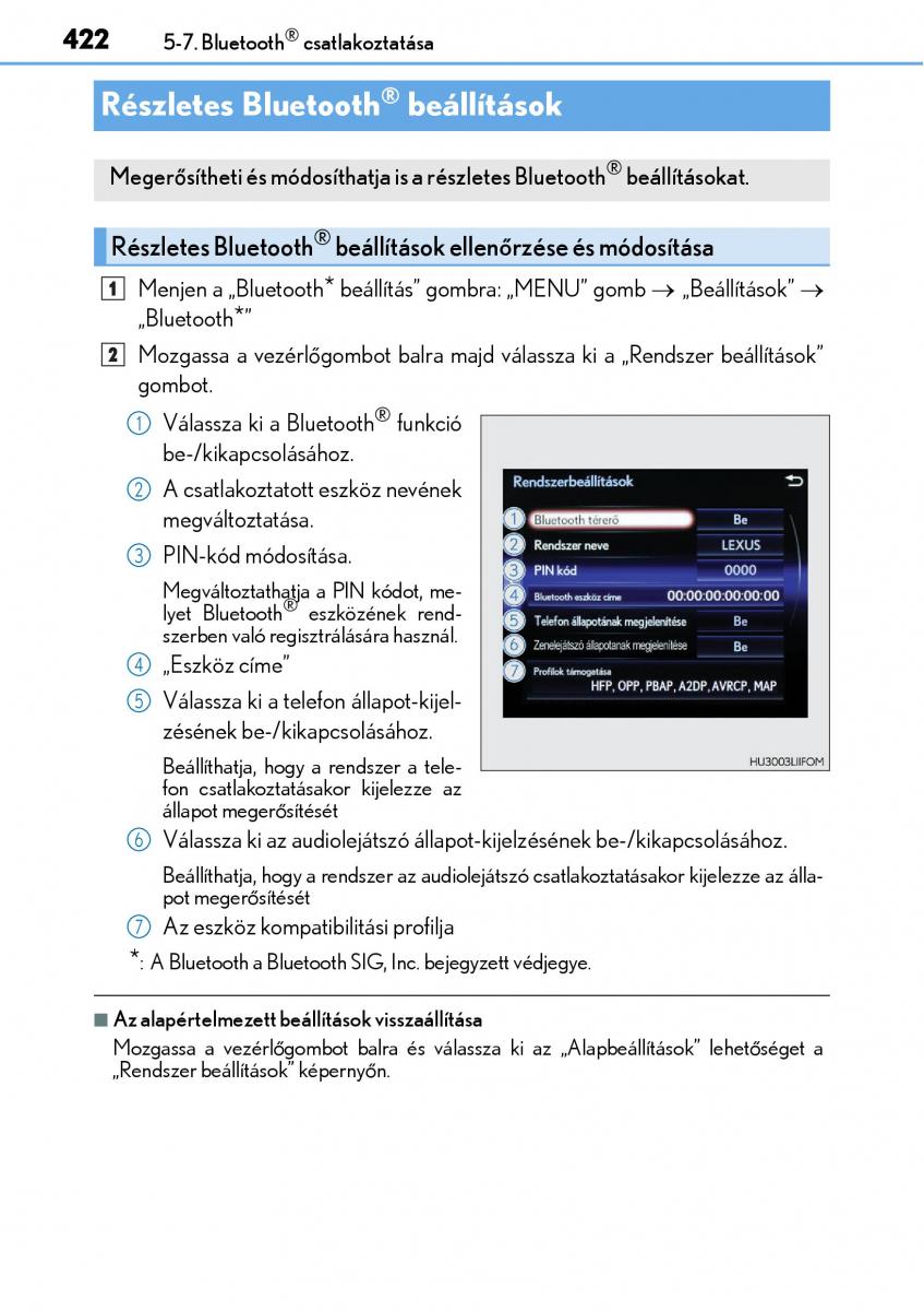 Lexus NX Kezelesi utmutato / page 422