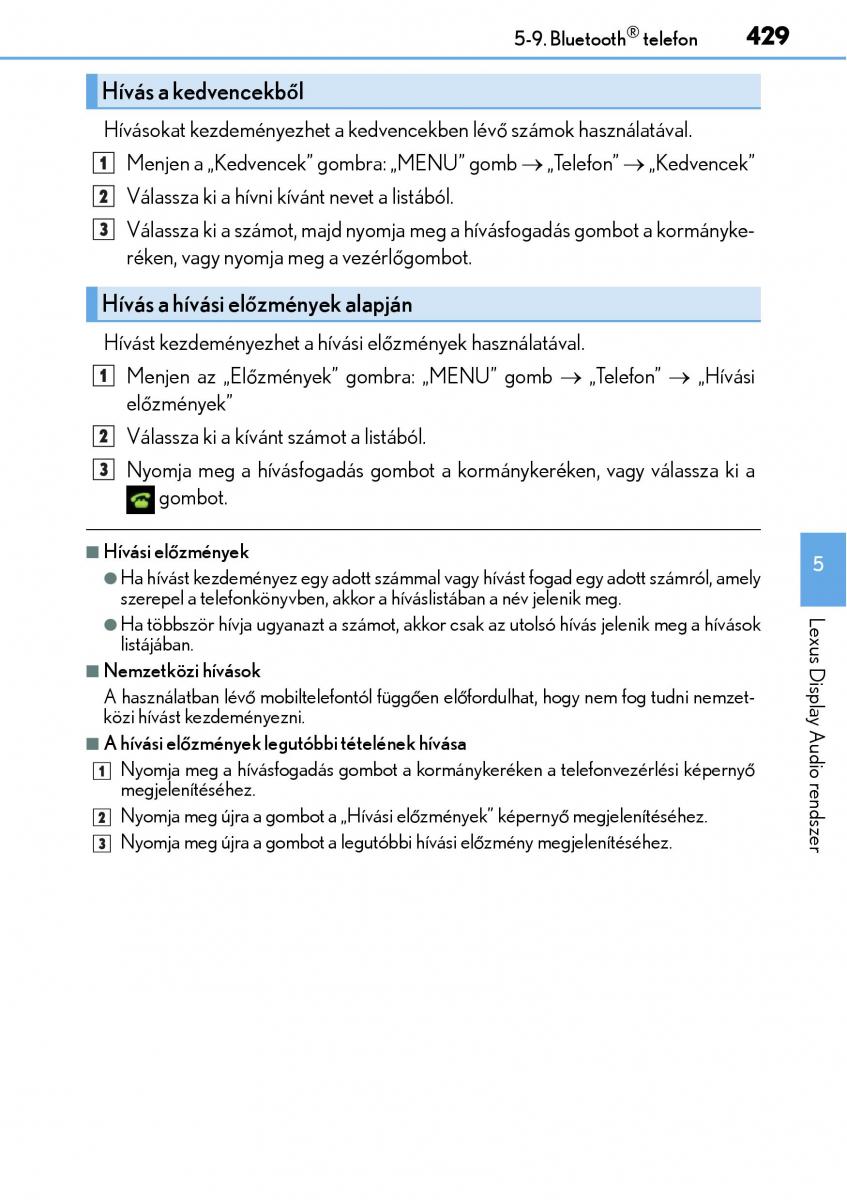 Lexus NX Kezelesi utmutato / page 429