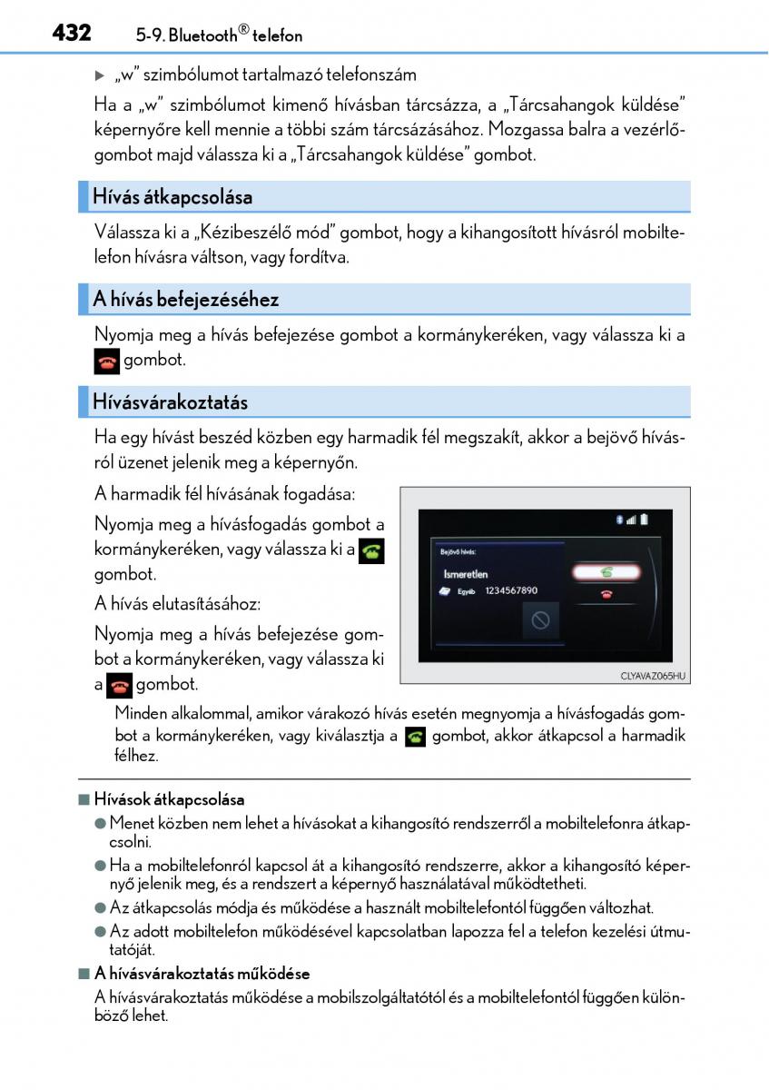 Lexus NX Kezelesi utmutato / page 432