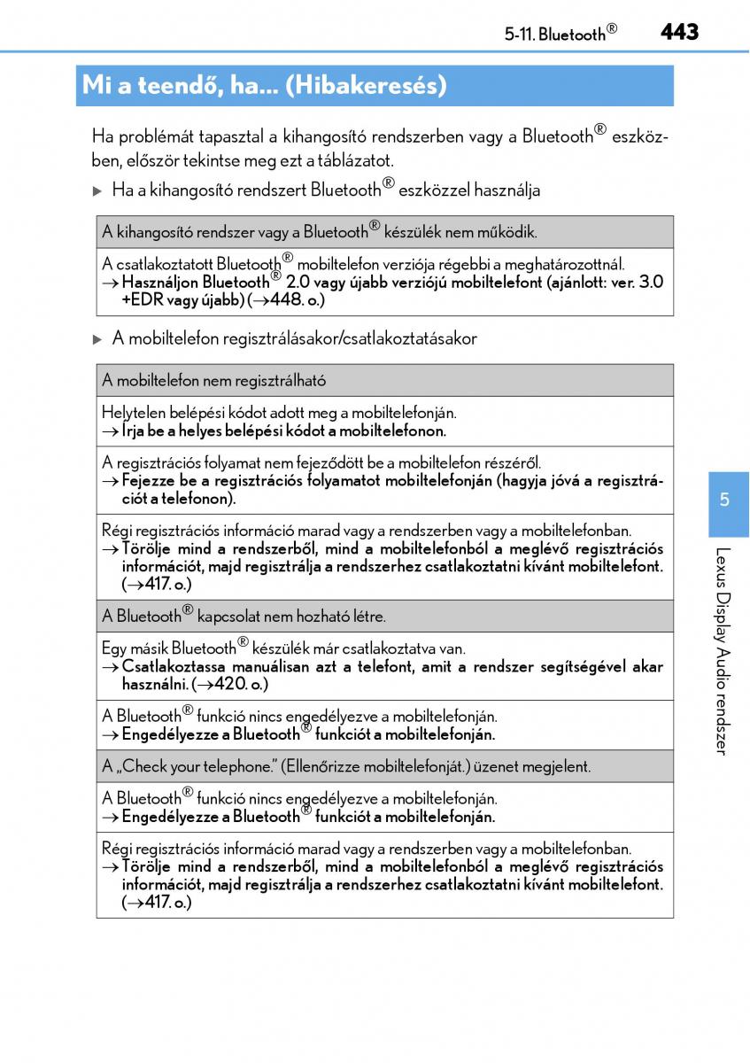 Lexus NX Kezelesi utmutato / page 443