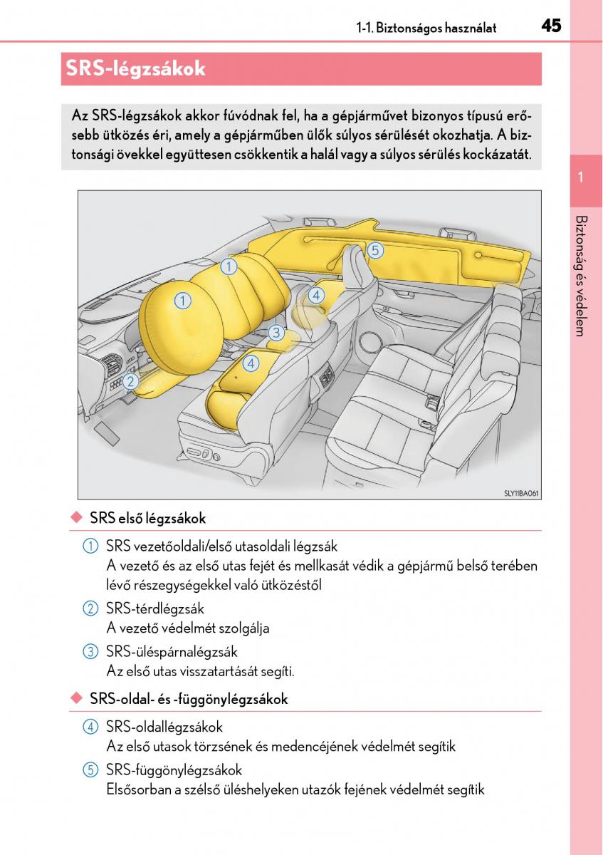 Lexus NX Kezelesi utmutato / page 45