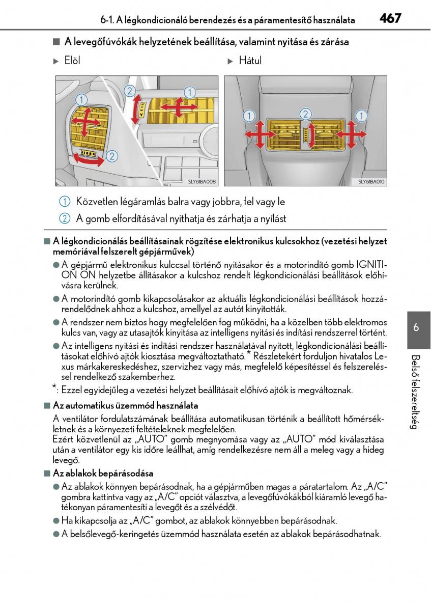 Lexus NX Kezelesi utmutato / page 467