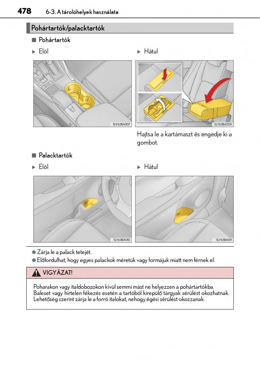 Lexus NX Kezelesi utmutato / page 478