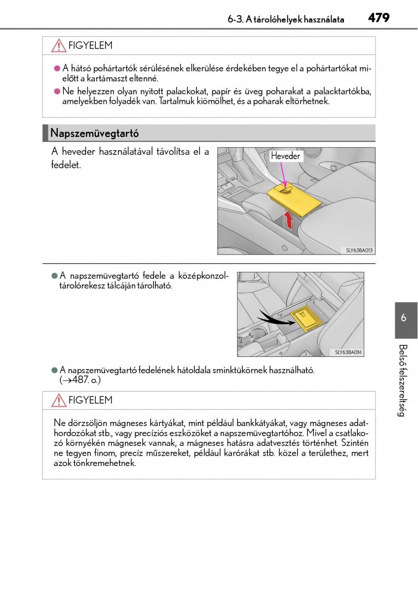 Lexus NX Kezelesi utmutato / page 479