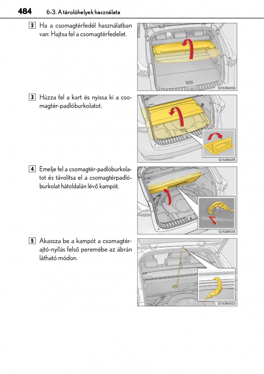 Lexus NX Kezelesi utmutato / page 484