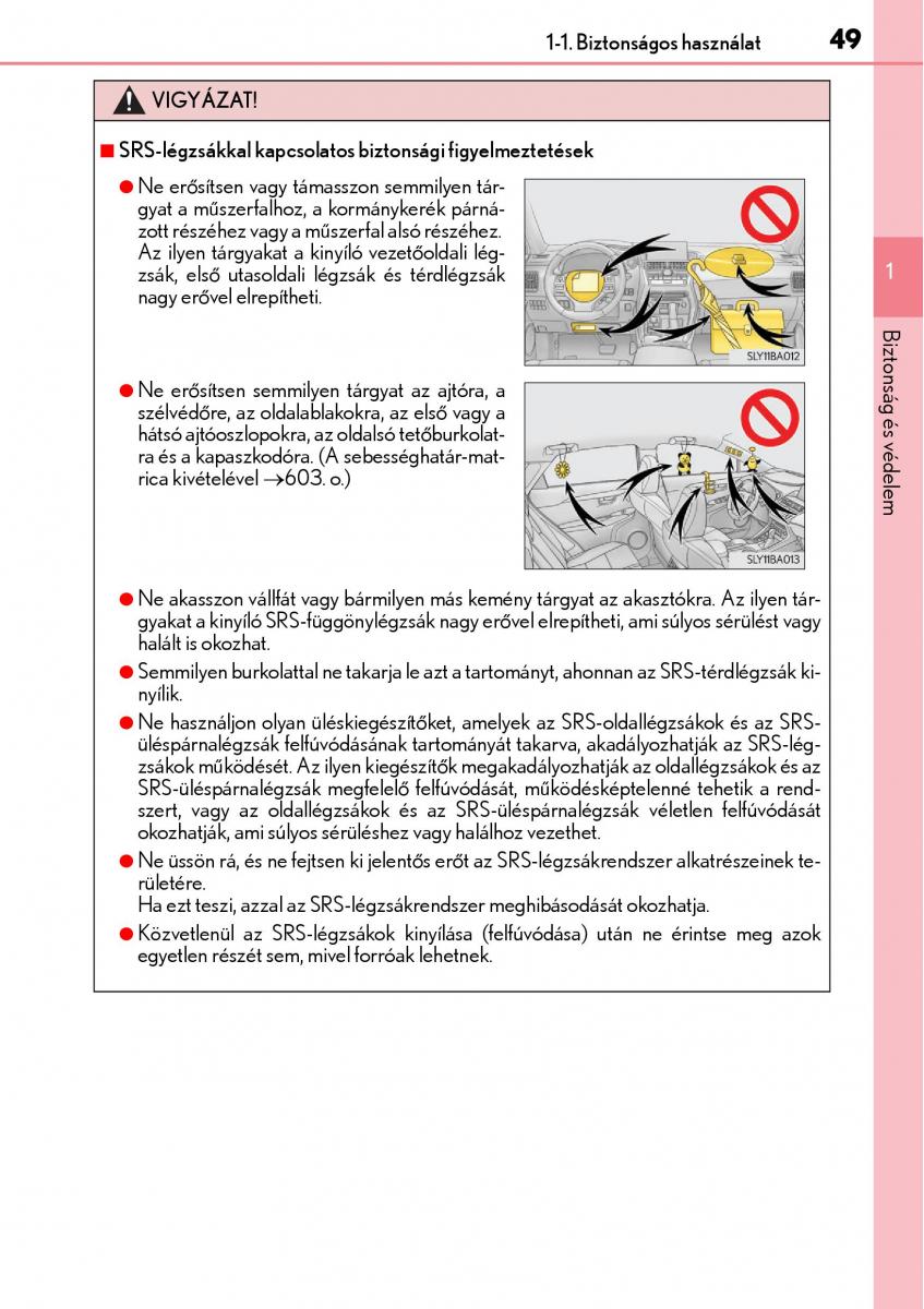 Lexus NX Kezelesi utmutato / page 49