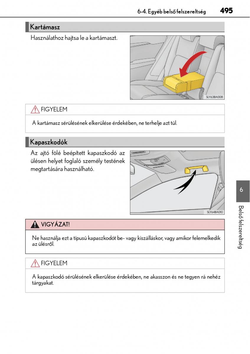 Lexus NX Kezelesi utmutato / page 495