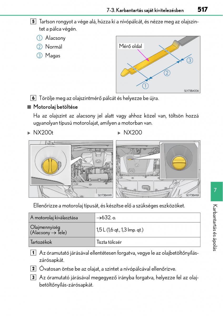 Lexus NX Kezelesi utmutato / page 517