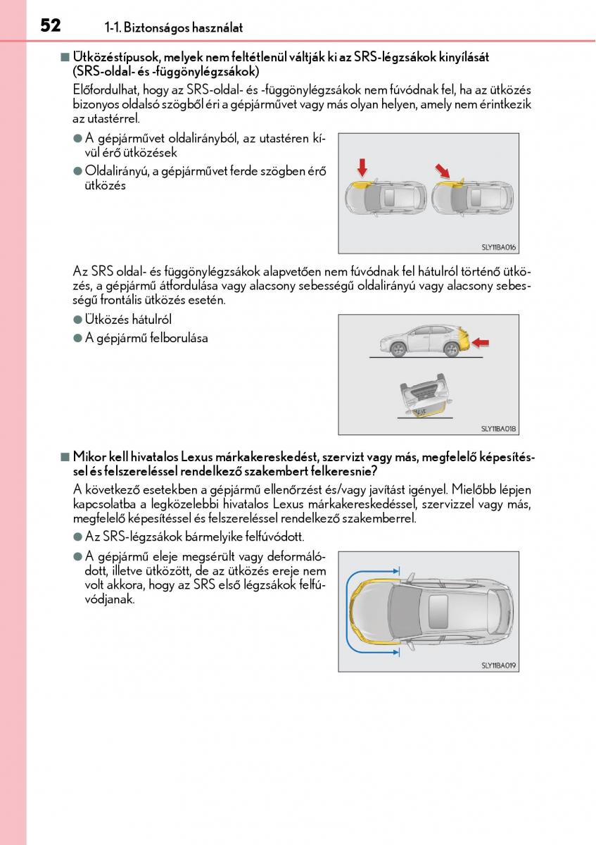 Lexus NX Kezelesi utmutato / page 52