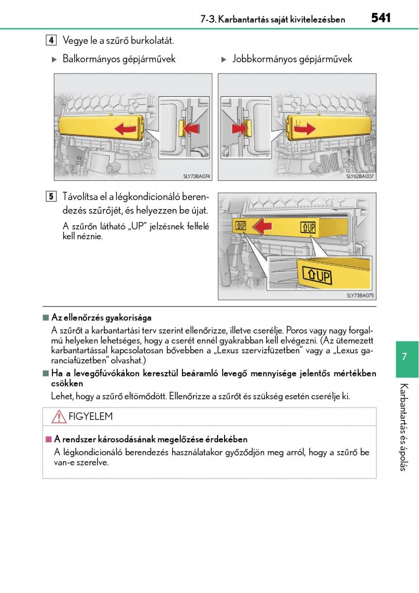 Lexus NX Kezelesi utmutato / page 541