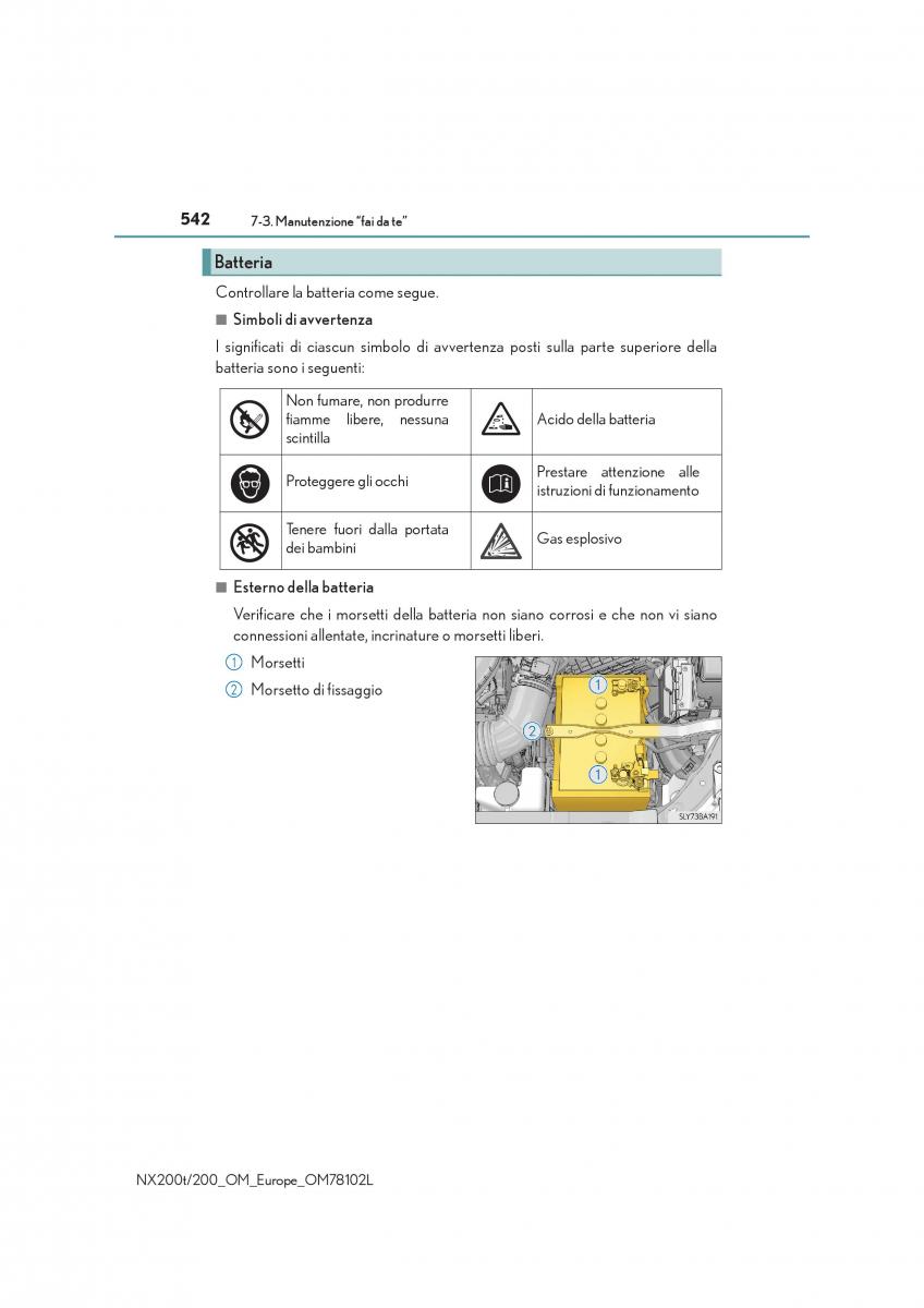 Lexus NX manuale del proprietario / page 542