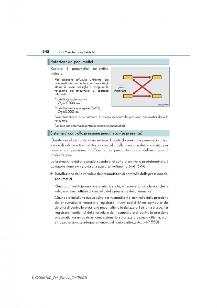 Lexus NX manuale del proprietario / page 548