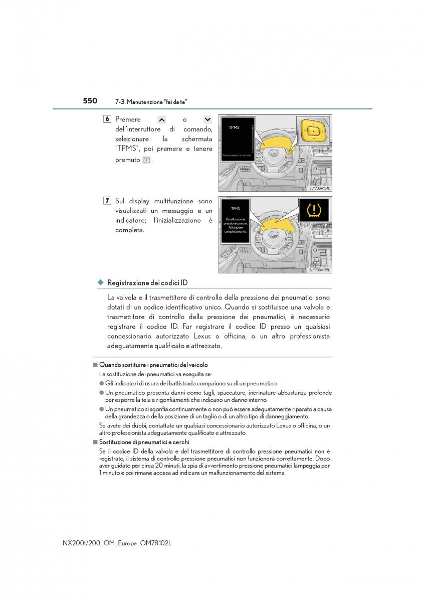 Lexus NX manuale del proprietario / page 550