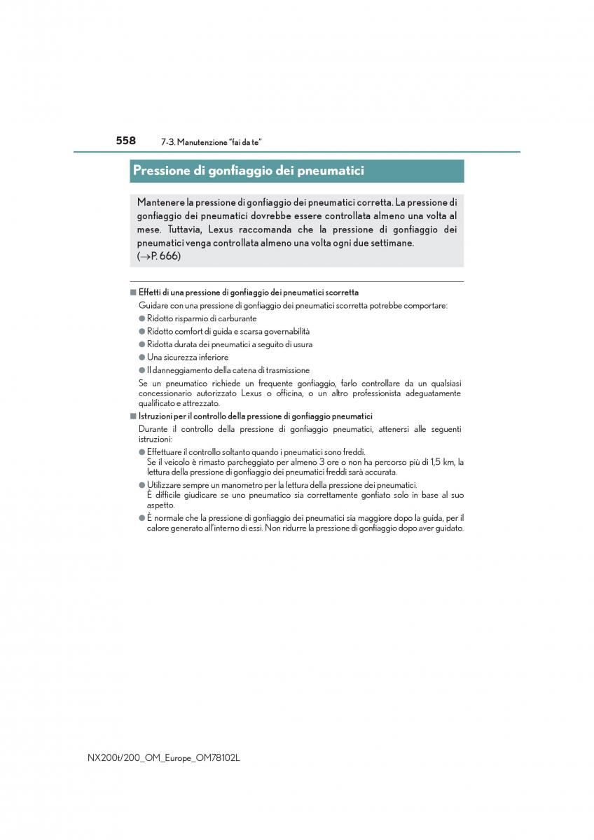 Lexus NX manuale del proprietario / page 558