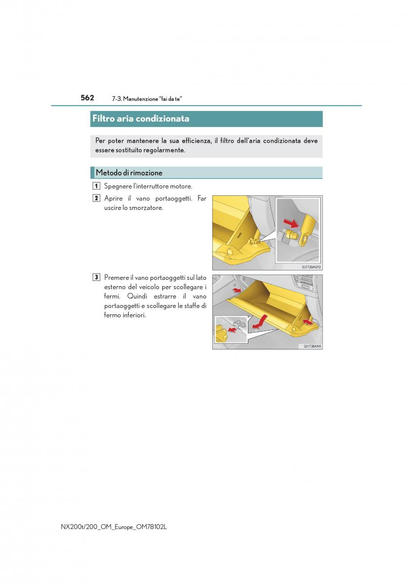 Lexus NX manuale del proprietario / page 562