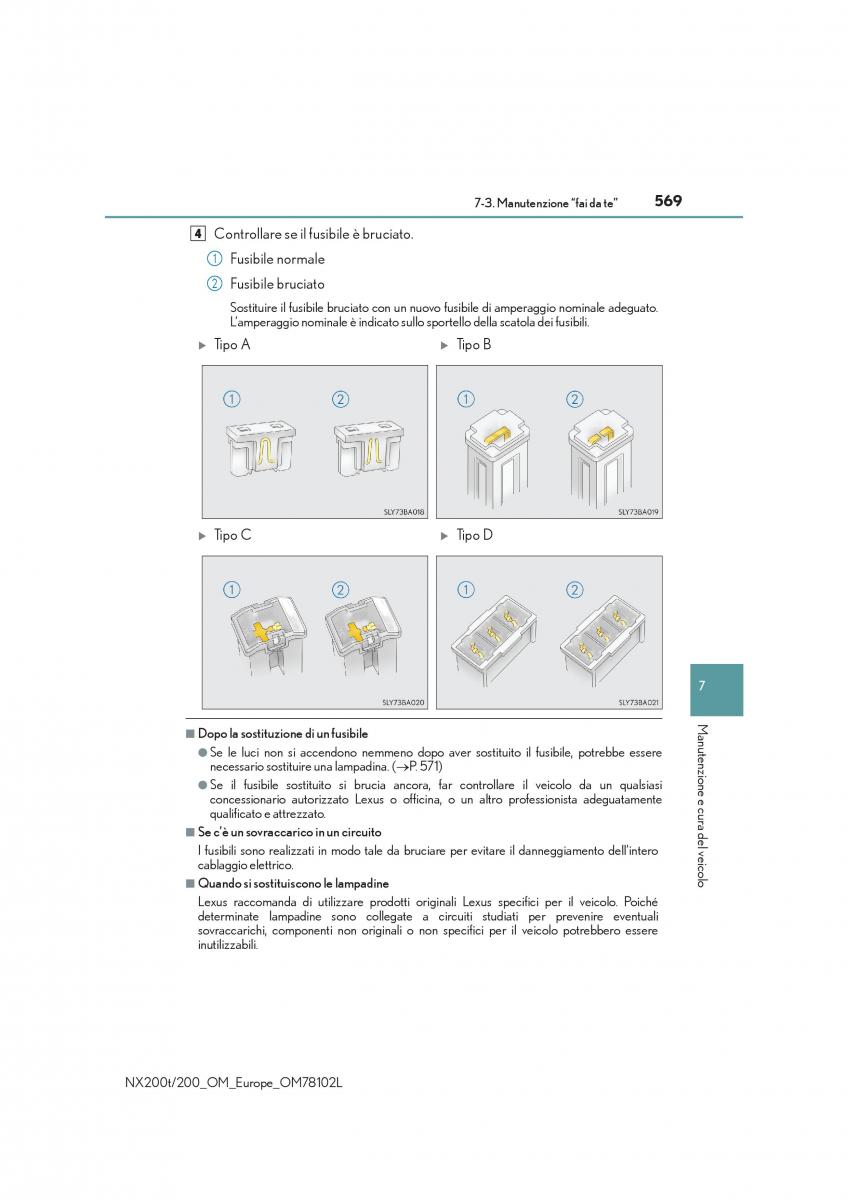 Lexus NX manuale del proprietario / page 569