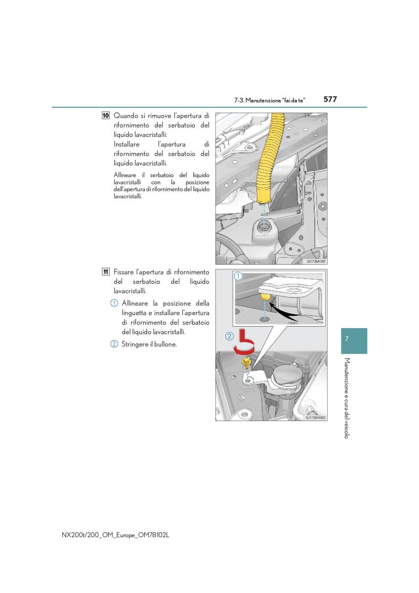 Lexus NX manuale del proprietario / page 577