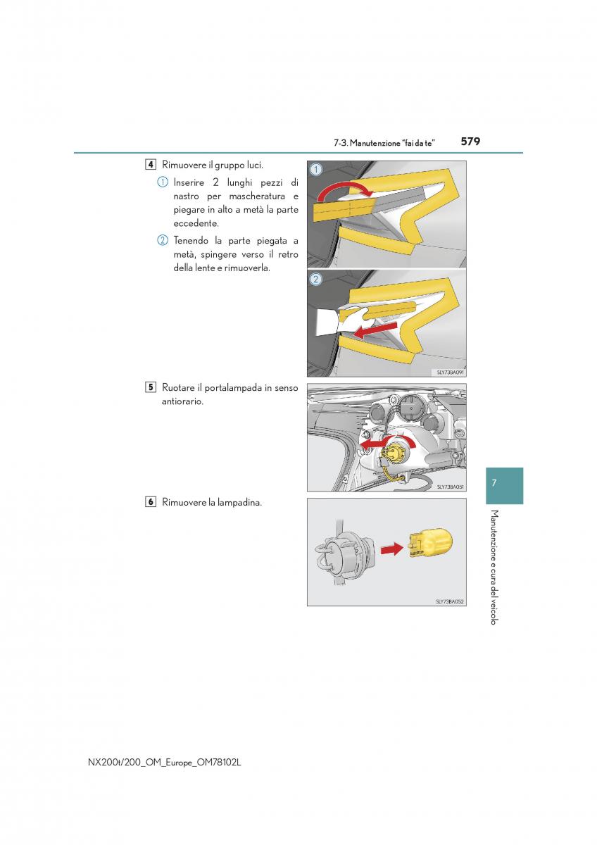 Lexus NX manuale del proprietario / page 579