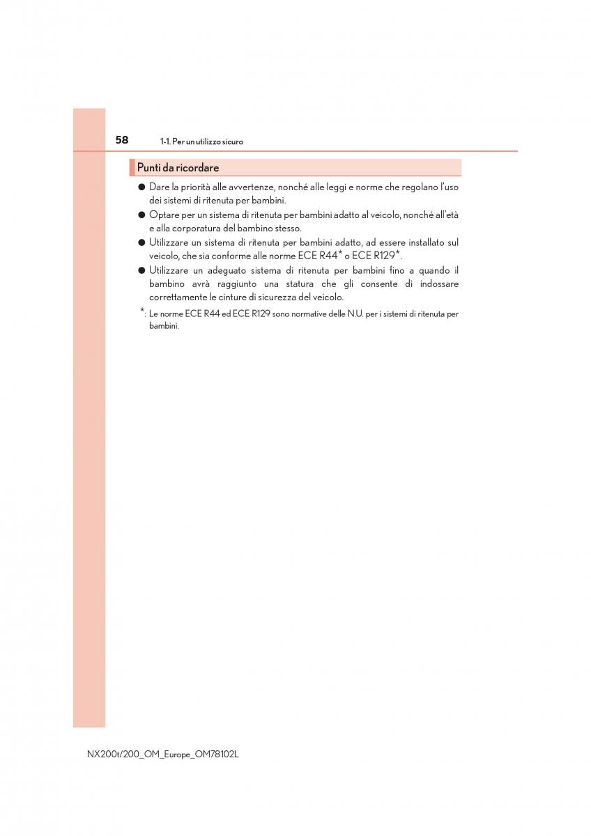 Lexus NX manuale del proprietario / page 58