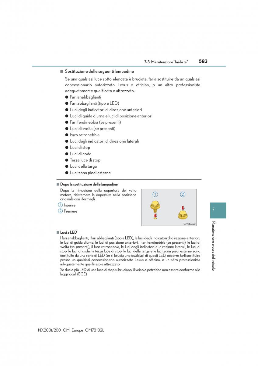 Lexus NX manuale del proprietario / page 583