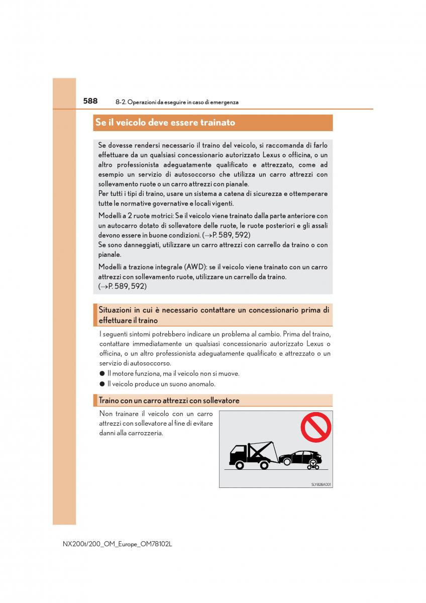 Lexus NX manuale del proprietario / page 588