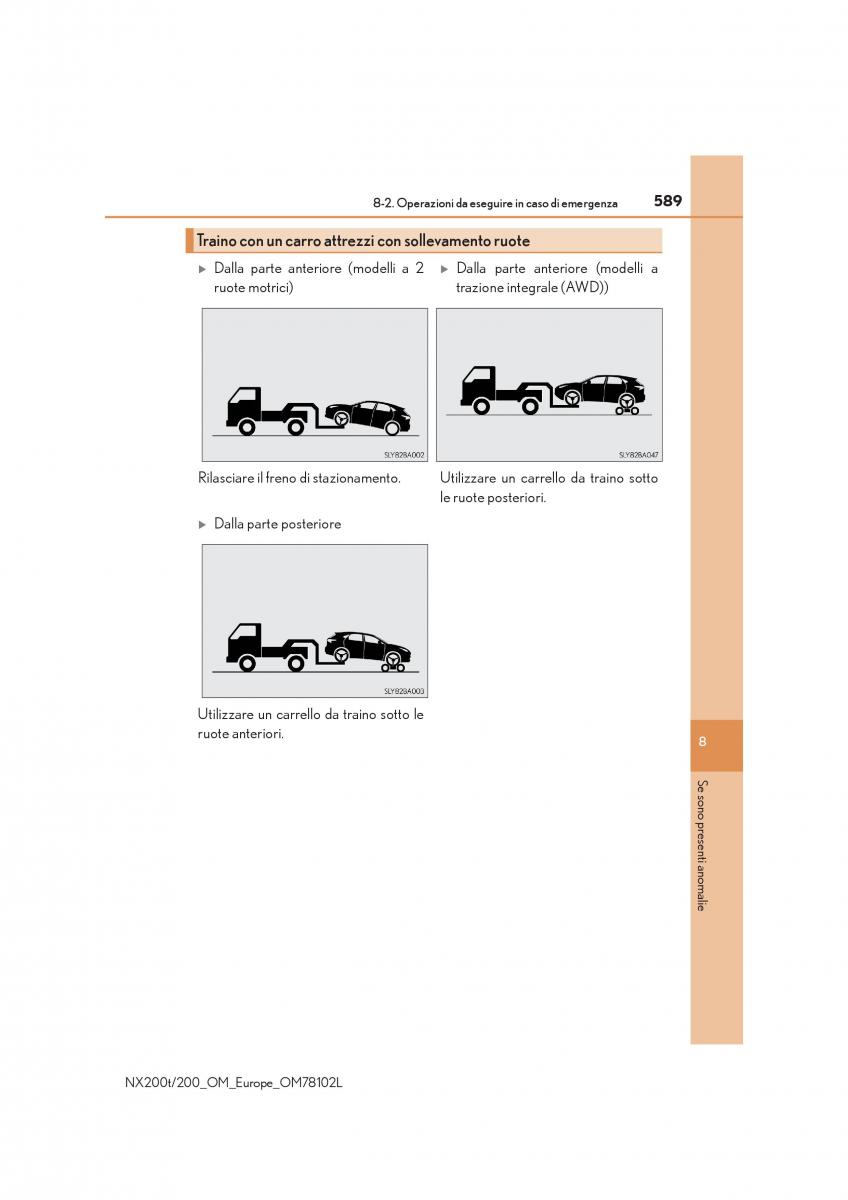 Lexus NX manuale del proprietario / page 589