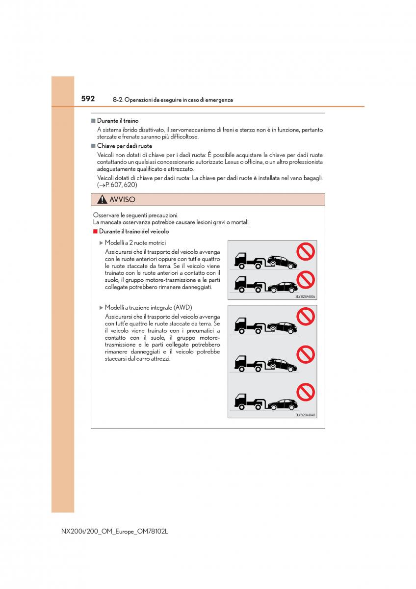 Lexus NX manuale del proprietario / page 592