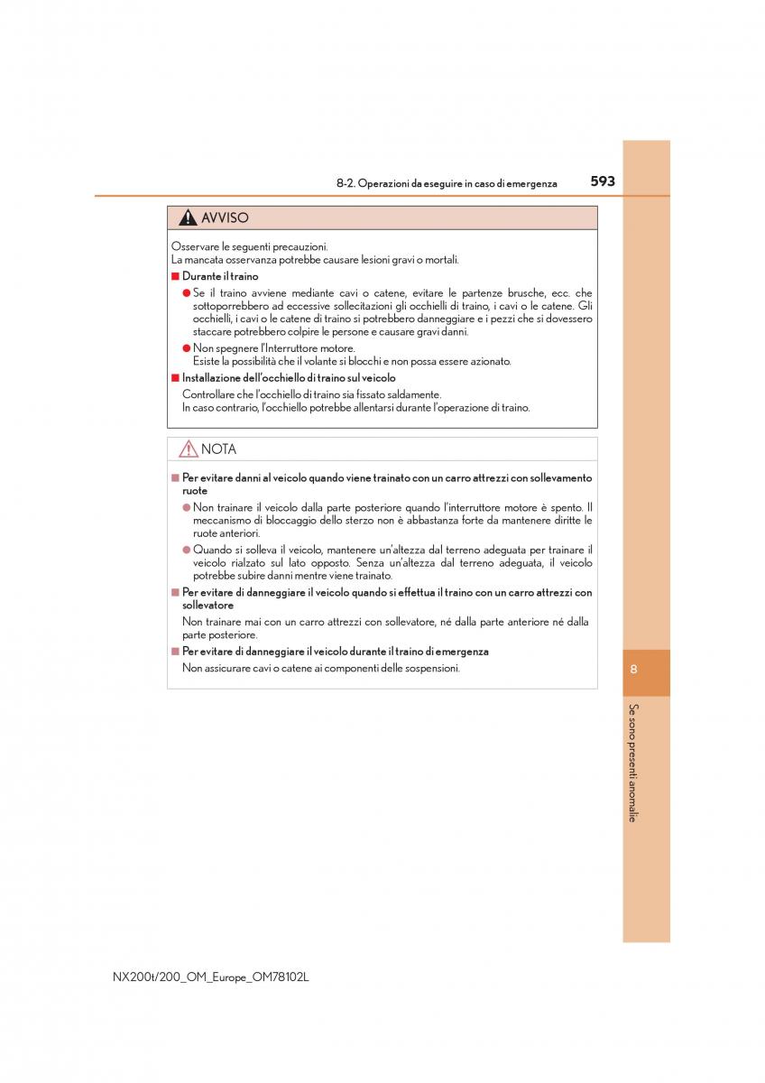 Lexus NX manuale del proprietario / page 593