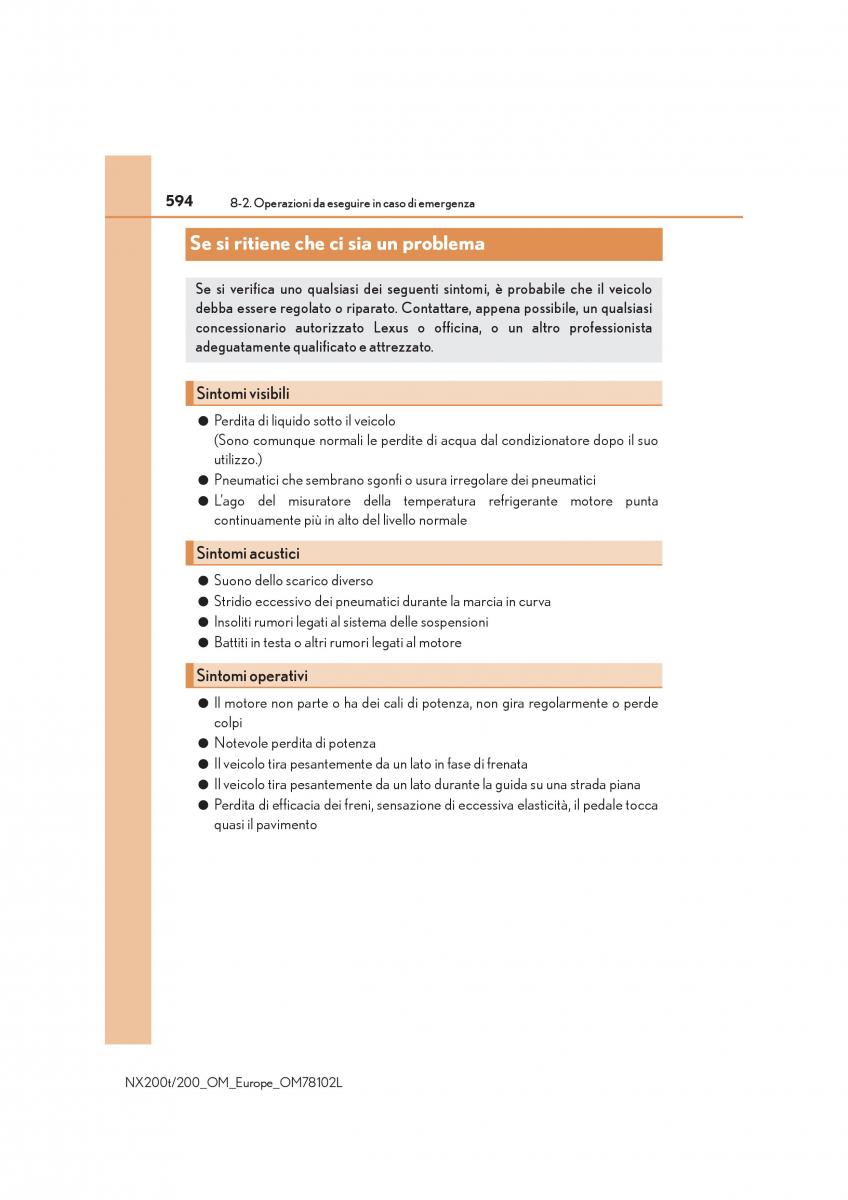 Lexus NX manuale del proprietario / page 594