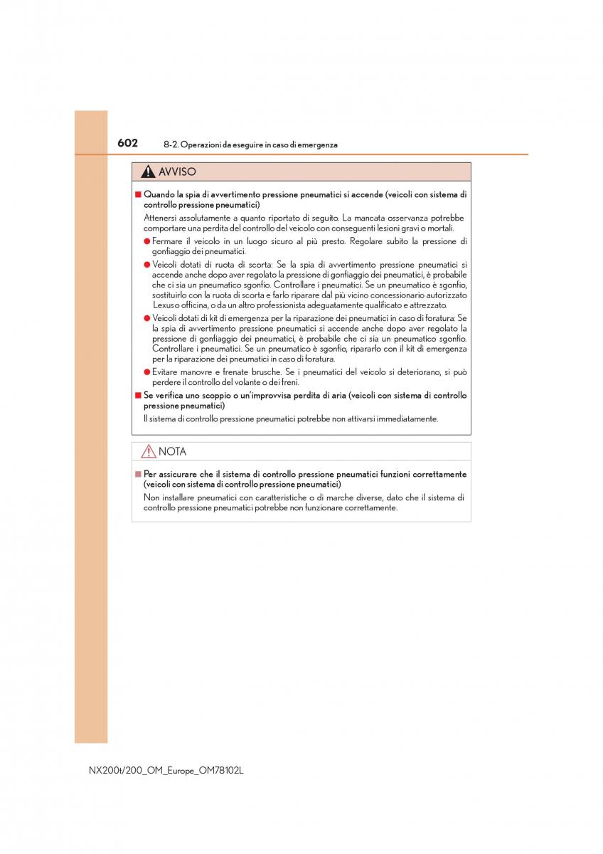 Lexus NX manuale del proprietario / page 602