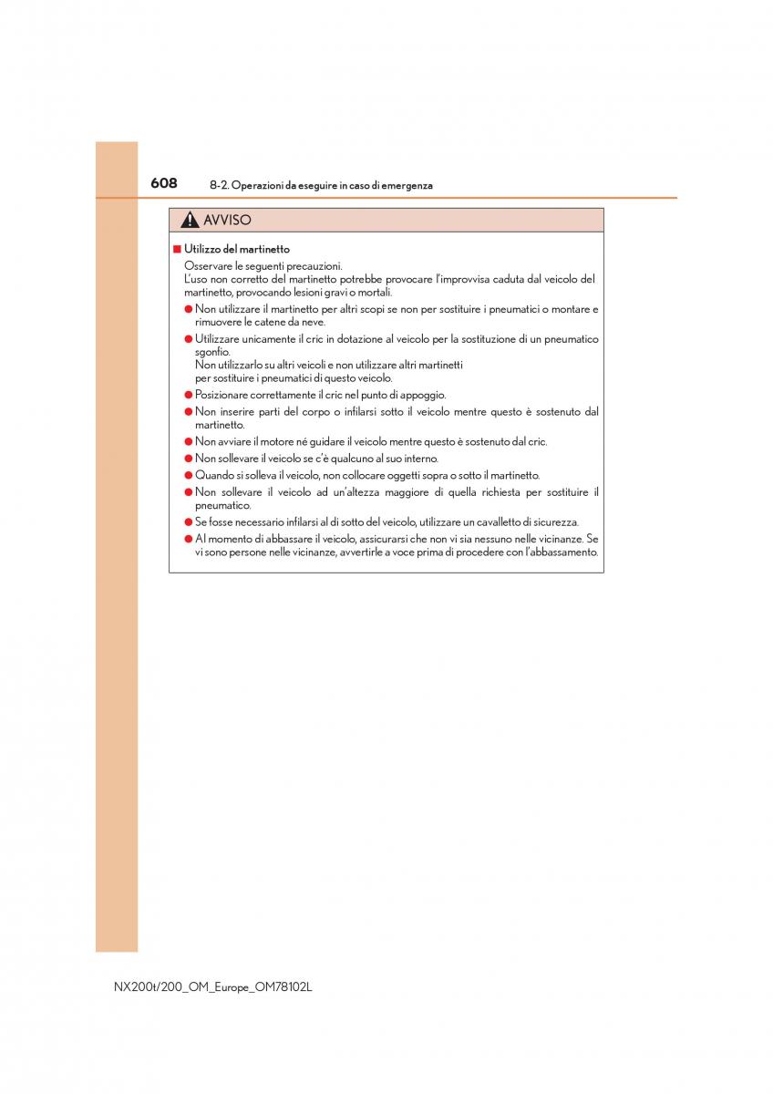 Lexus NX manuale del proprietario / page 608