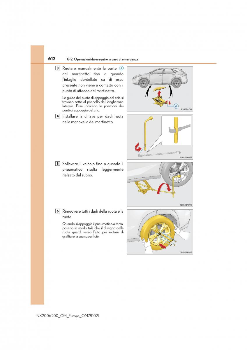 Lexus NX manuale del proprietario / page 612