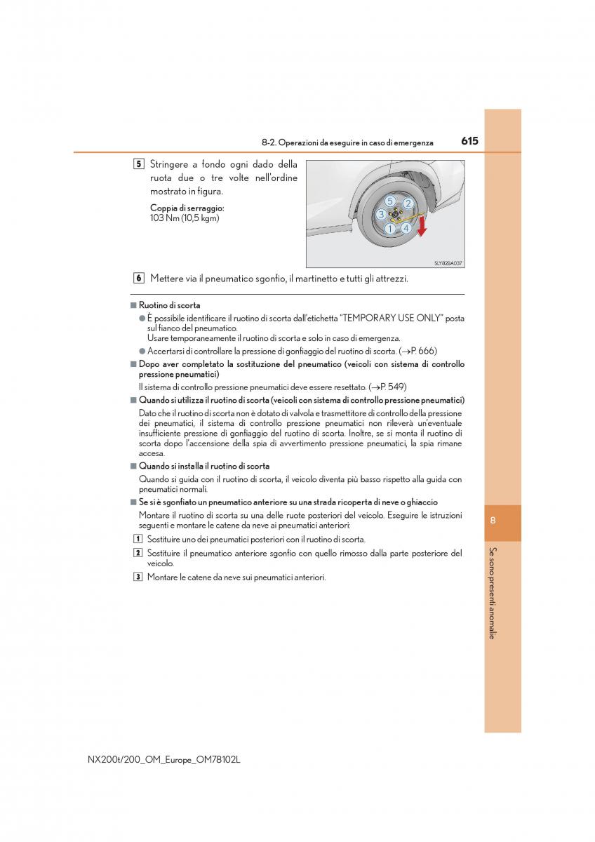 Lexus NX manuale del proprietario / page 615